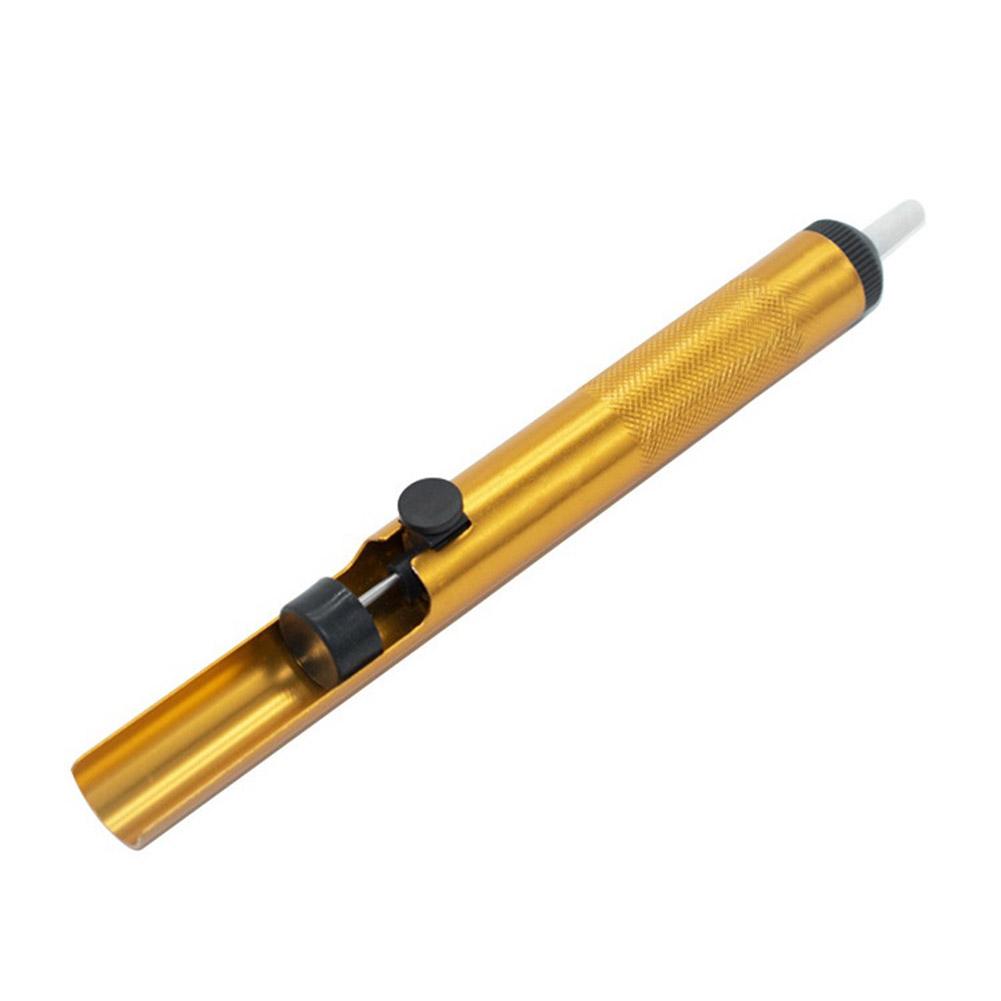 Gold Aluminum Metal Desoldering Pump Suction Solder Sucker Pen for Digital Appliance Integrated Circuit Repair