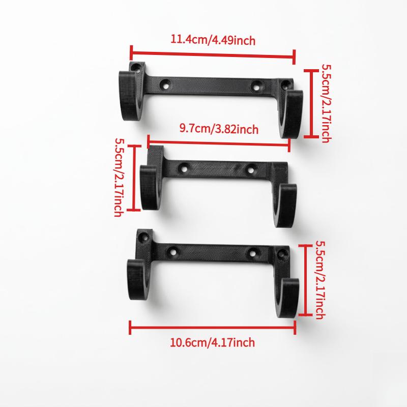 3pcs Heavy-duty Electric Tool Wall-mounted Brackets, Suitable for Milwaukee Tool Holders, Universal Cordless Drill Storage Rack
