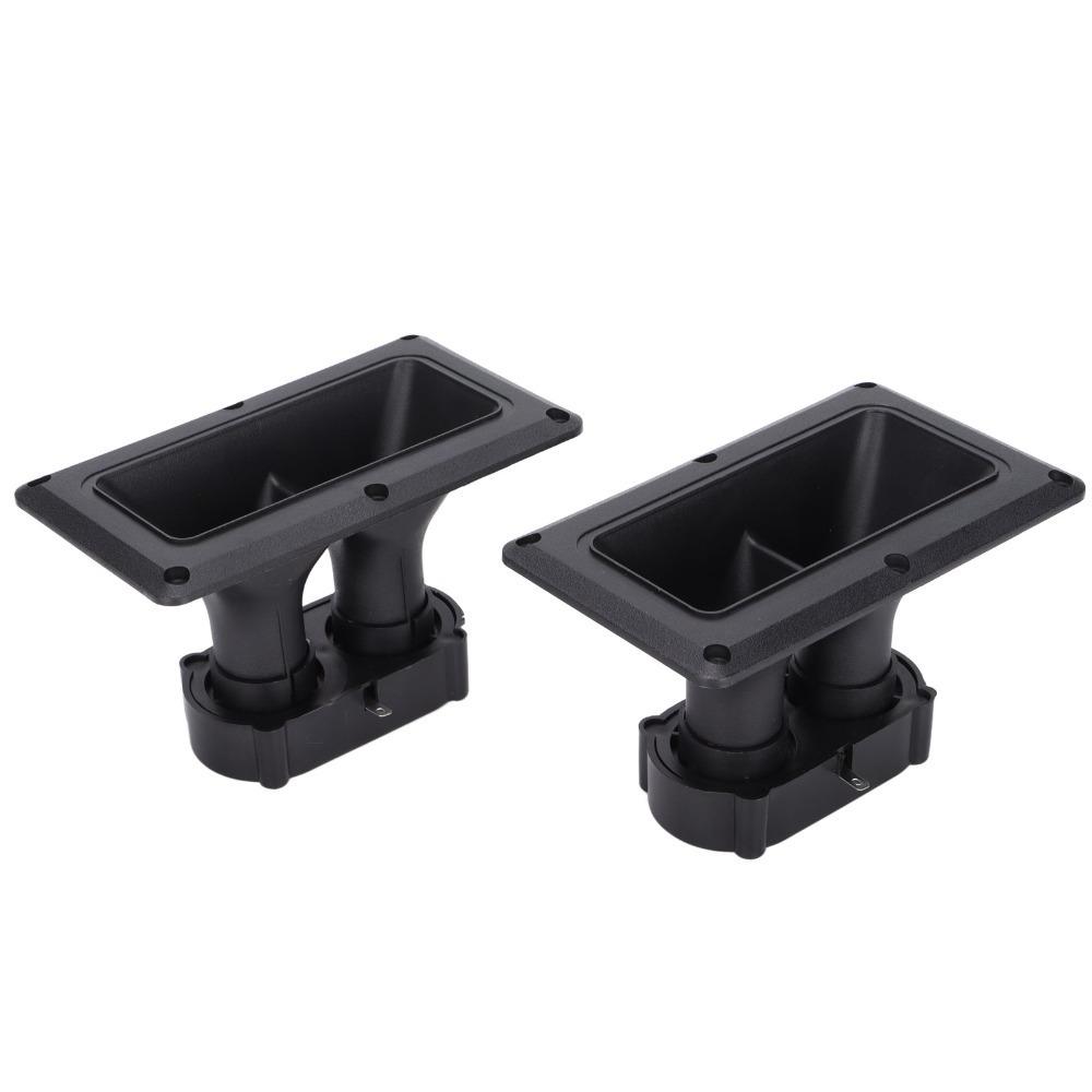 2PCS 75-150 Watts Horn Tweeter Dual Drive Wide Dispersion Horn  Karaoke Speakers чёрный