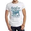 Retro Surfing Camp Men T Shirt Graphic Camping Bus Sport Cloth Vintage Beach Surf Casual Tops Hipster Tee