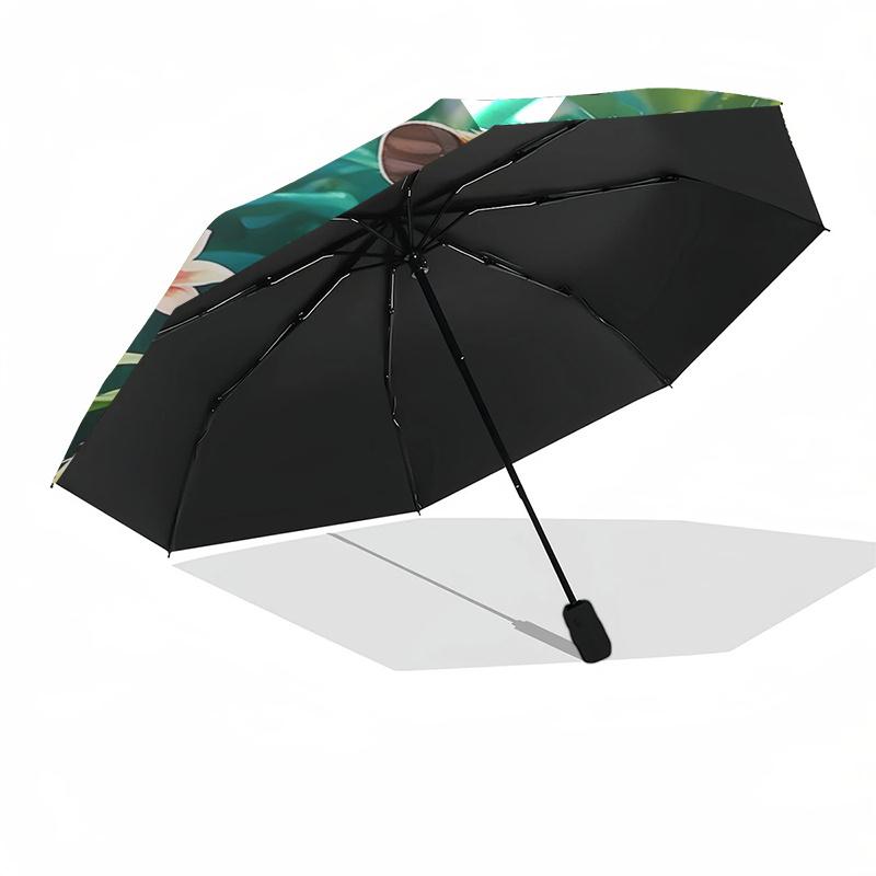 Capybara Themed Travel Umbrella-8 Ribs Automatic Opening and Closing, Portable Folding Design, Compact and Stylish Umbrella Suitable for Out
