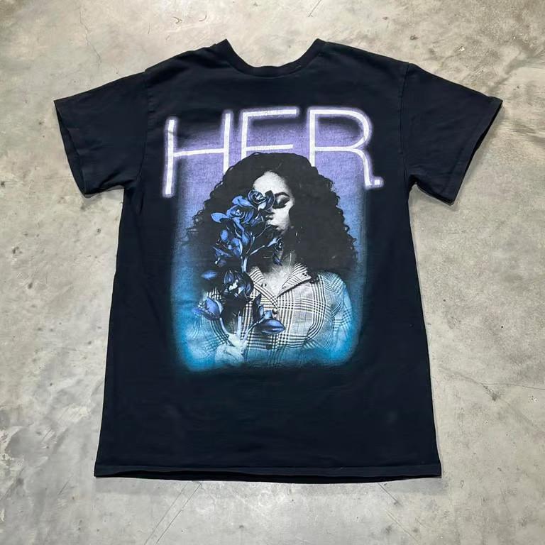 H.E.R. vtg black T-shirt All sizes 1F2777 M