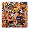 55 Naklejek Halloweenowych z Dyniami Graffiti Kreskówkowe do Dekoracji DIY Deskorolki i Hulajnogi Elektrycznej