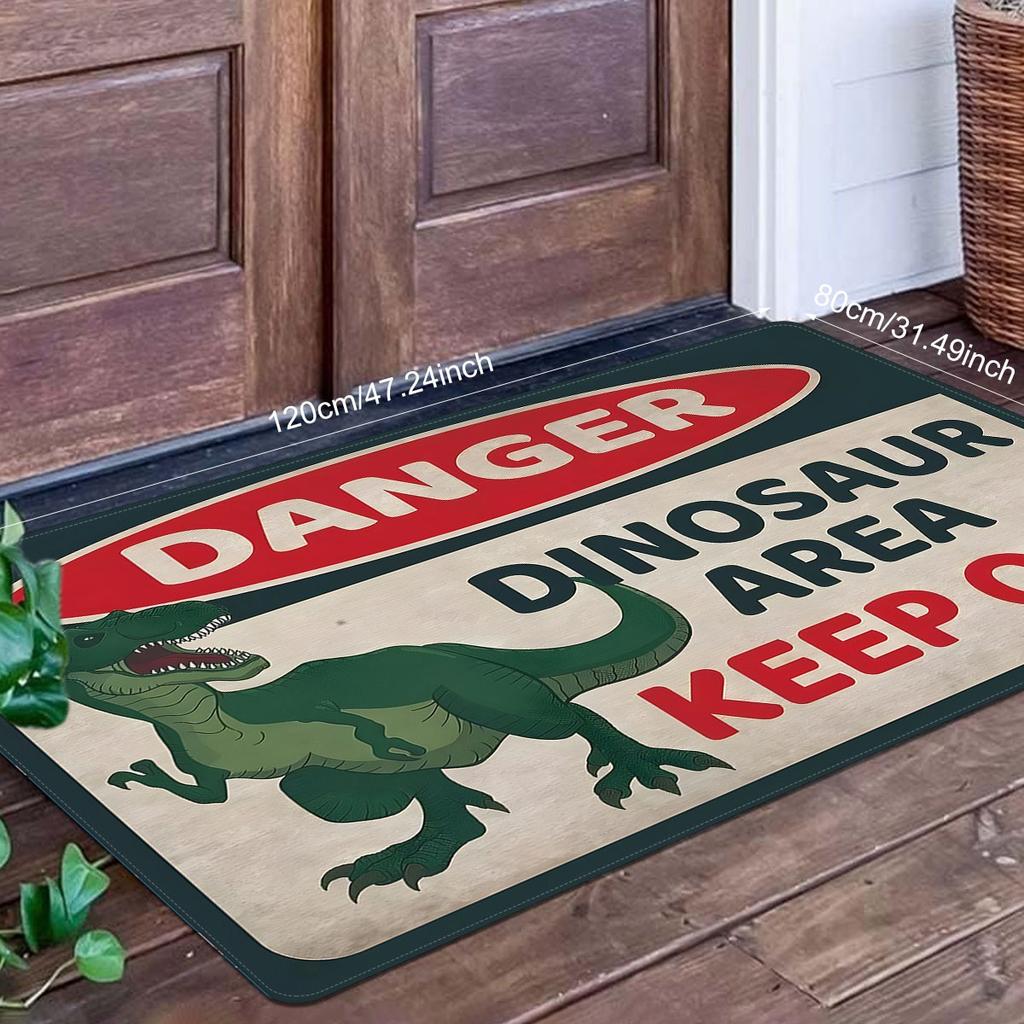 1PC Funny Characters Dinosaur Area Door Mats Kitchen Rugs Non-Slip Pop Bedroom Rugs Bath Mat Carpet for Home Sink Laundry Decor