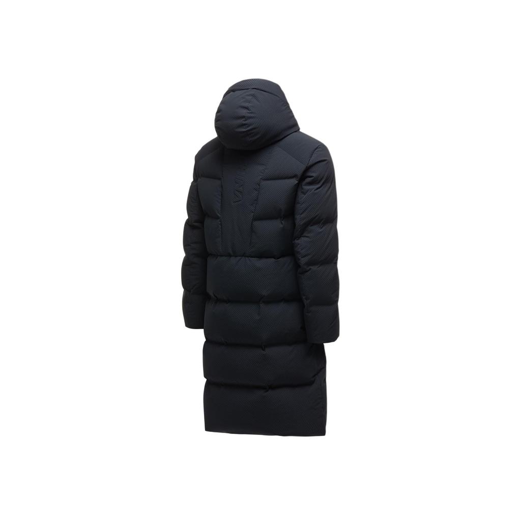 Anta Fashionable Simple Casual Versatile Long Hooded Zipper Down Jacket Men Outerwear 452540109-2