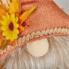 Fall Gnome Decorations Knit Doll Sunflower Gnome Expandable Figurine Window Scene Arrangement Thanksgiving Day Party Ornament