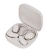 Language Translator Earbud Beige Color Bone Conduction Real Time Voice Translator Earbud