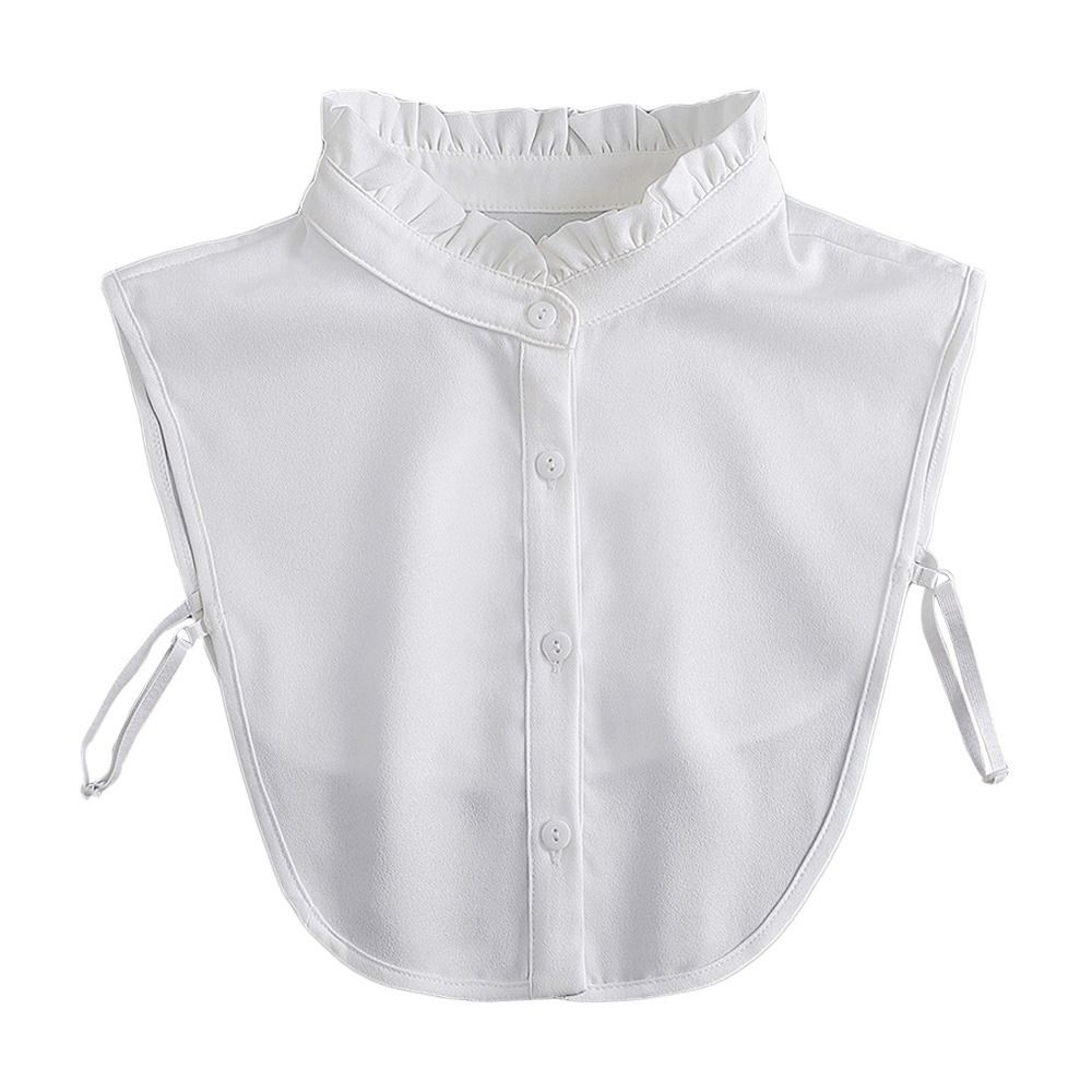 Vintage Chiffon Abnehmbare Hemd Gefälschte Kragen Bluse Falsche Kragen Kleidung Zubehör Revers