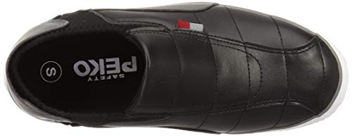 K-WORK Safety Sneakers with Heel Tucks, Toe Cap, Safety Peco SS3-BK-LL, Men's, Black, Sizes 26.5-27.0 cm