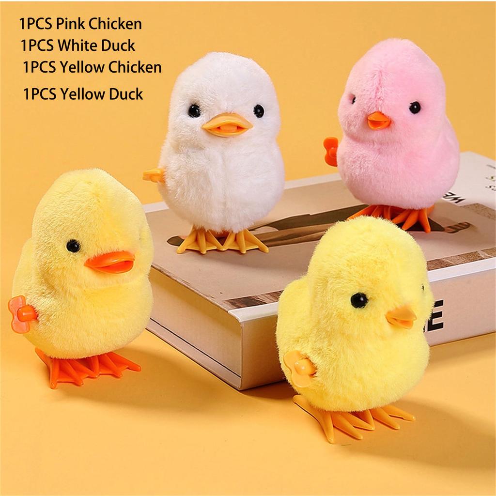 1pc Jumping Chicken Duck Toy, Simulation Plush Jumping Duck Interactive Toy, Small Animal, Birthday Gift