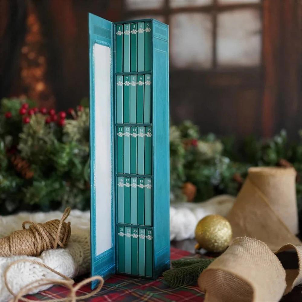 Mini Book Ornament Advent Calendar With 24 Book Bookshelf Christmas Countdown Calendar New Year Halloween Advent Calendar