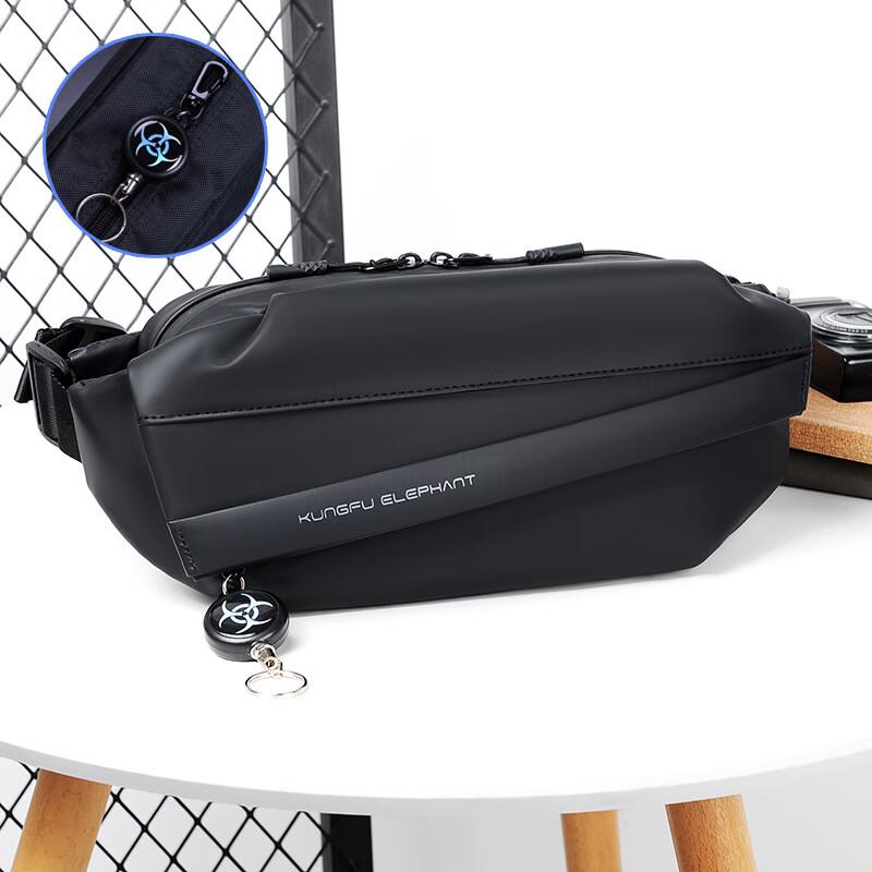 Мужская простая водостойкая нейлоновая нагрудная сумка через плечо Lishen