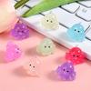 10Pcs Sweet Luminous Fish Resin Charms Hook DIY Jewelry Making Accessories Keychain Phone Pendant Funny Glow Figurine Arts Decor