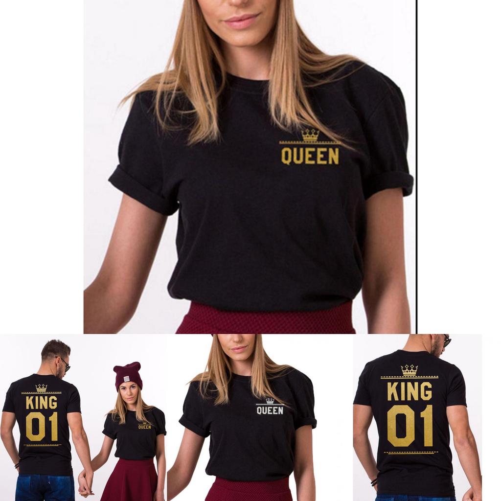 Stylish Number Crown Print T-shirt For Women And Men Perfect For Casual Summer Wear