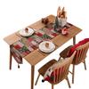 Color Woven Jacquard Polyester Cotton Christmas Flower Bell Table Flag Bed End Flag Christmas Decorative Cover Towel Dining Table Cloth Manufacturer