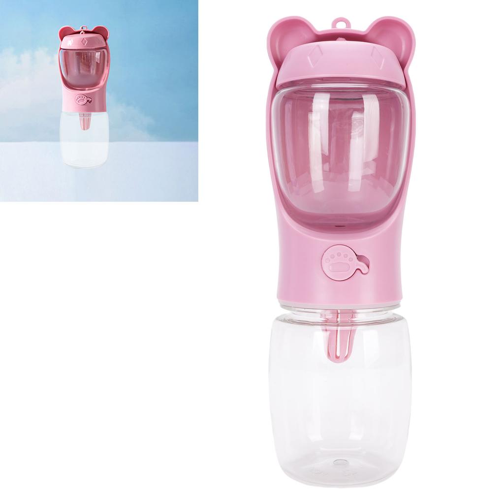 Portable Pet Feeder Dog Cat Water Bottle and Bowl Dispenser for Outdoor Walking Travel
