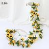 Simulated Sunflower Flower Vine 26 Heads DIY Artificial 3D Sunflower Vine Plastic Party Supplies Simulation Flower Vine