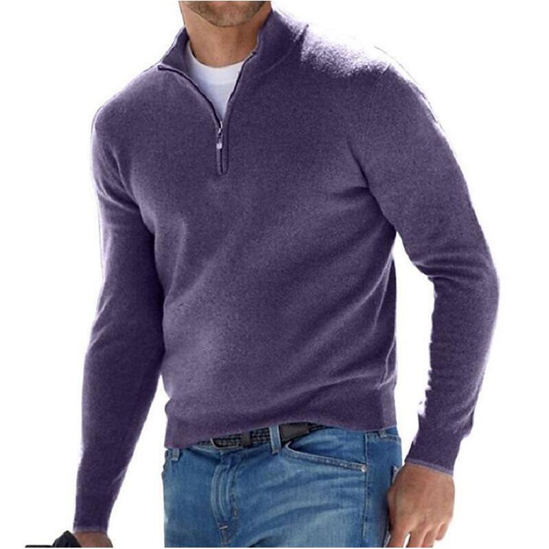 2024 Men's Long Sleeve Cashmere Base Layer for Autumn/Winter