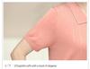 Elegante Stricktops in Übergröße aus Eis-Seide für Mütter - Kurzarm-Sommer-T-Shirts für stilvolle Frauen mittleren Alters