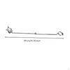 Flute Lyre Portable Sheet Music Clip Metal Marching Holder with Loop for Flutists,