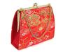 Muromachi Kimono Girls Gold Brocade Fabric Zori Bag Set DZB102 [Kyoto St. ] Shichi-Go-San [Red]