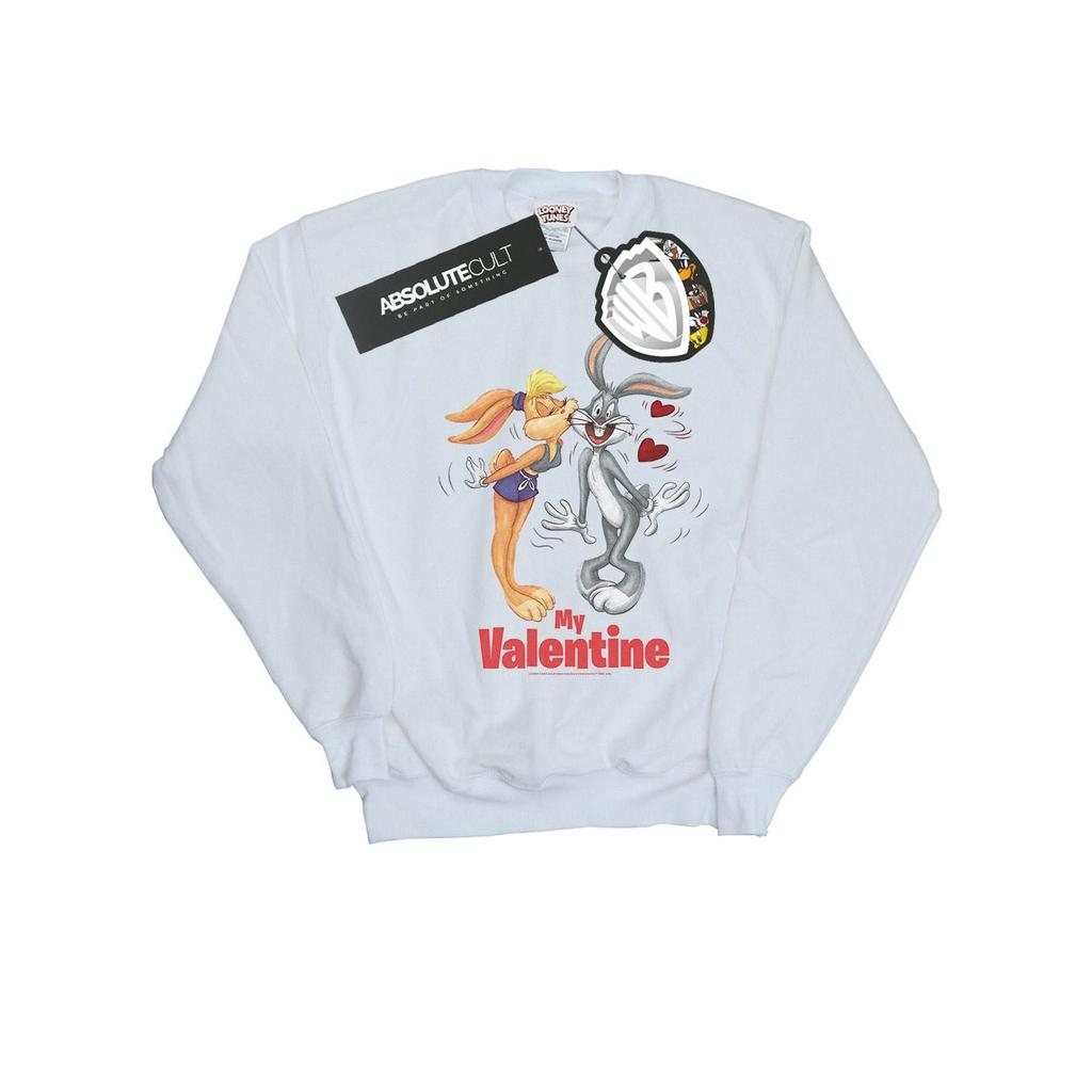 Looney Tunes Mens Bugs Bunny And Lola Valentine´s Day Sweatshirt