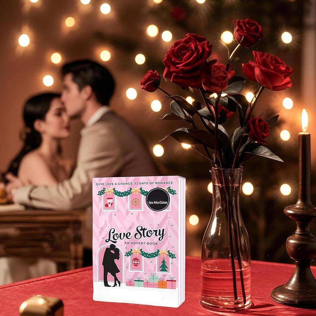 Christmas Eve Love Story, An Advent Book,Christmas Eve Love Story Advent Book Gift for Her or Him Holiday Countdown Calendar Novel