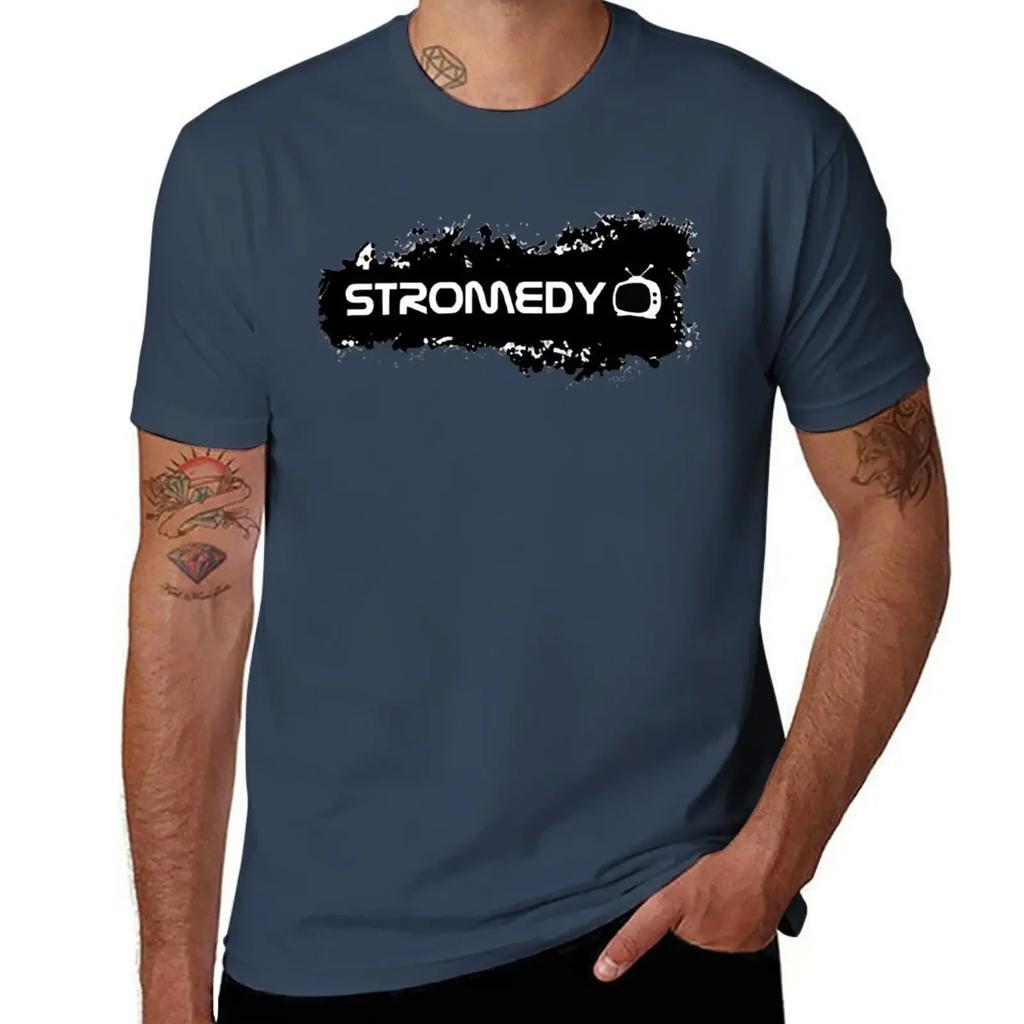 Stromedy T-shirt vintage oversizeds Blouse heren t-shirts pak