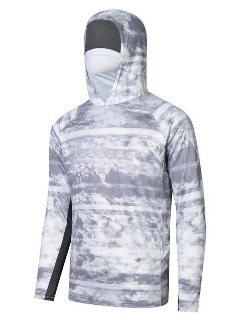 Offshore fishing shirt Men's sun protection long sleeve fishing suit UV protection mask hooded fishing suit