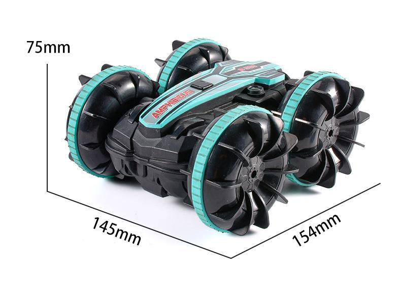 2.4G Remote Control Amphibious Car - Four-Wheel Drive, Double-Sided Stunt, Tumbling Toy