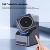 4 In 1 Wireless Charger with 180 Degrees  Auto Rotation Watch Charging Station HD Display Clock Smart Trickle Charging