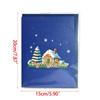 3D Snowy Gingerbread House Greeting Card Set for Christmas Decorations Creative 3D Surprise and Express Warm Wishes