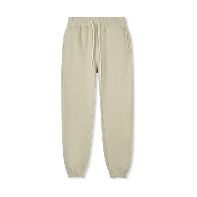 New Fleece Sweatpants Men's Solid Color Loose Casual Autumn and Winter Pants American Trendy Brand Sports Leggingsjavascript: