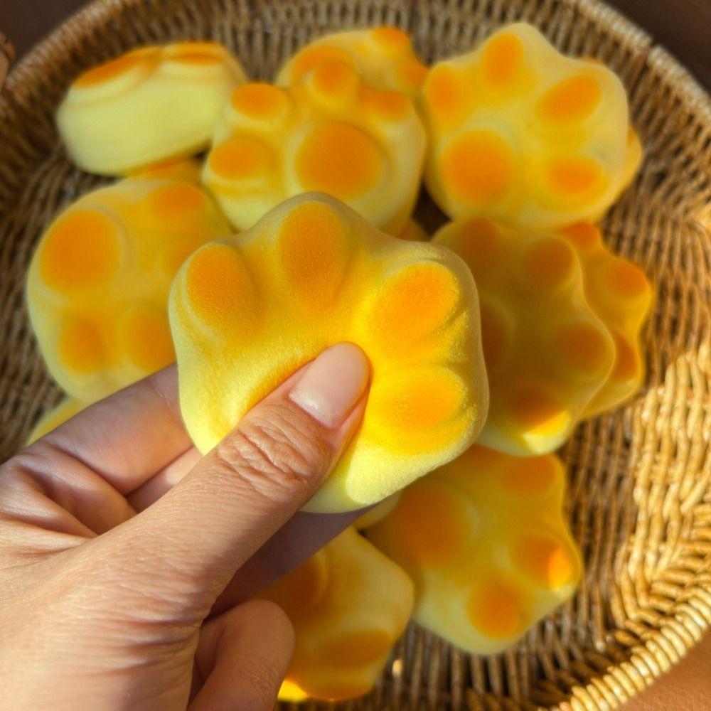 Langsam aufgehendes Croissant Squishy Spielzeug Klebriges Slow-Rebound Spielzeug Sensorischer Fidget Ball Für Schüler