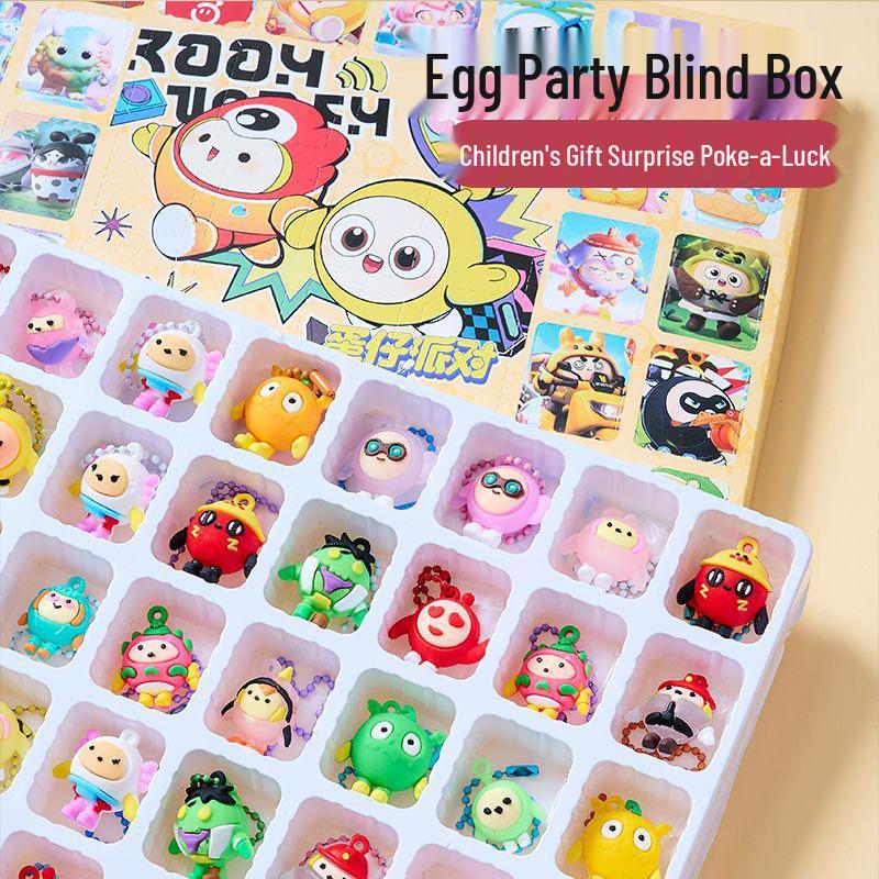 Egg Party Doll Blind Box Pendant - Children's Poke Game Gift