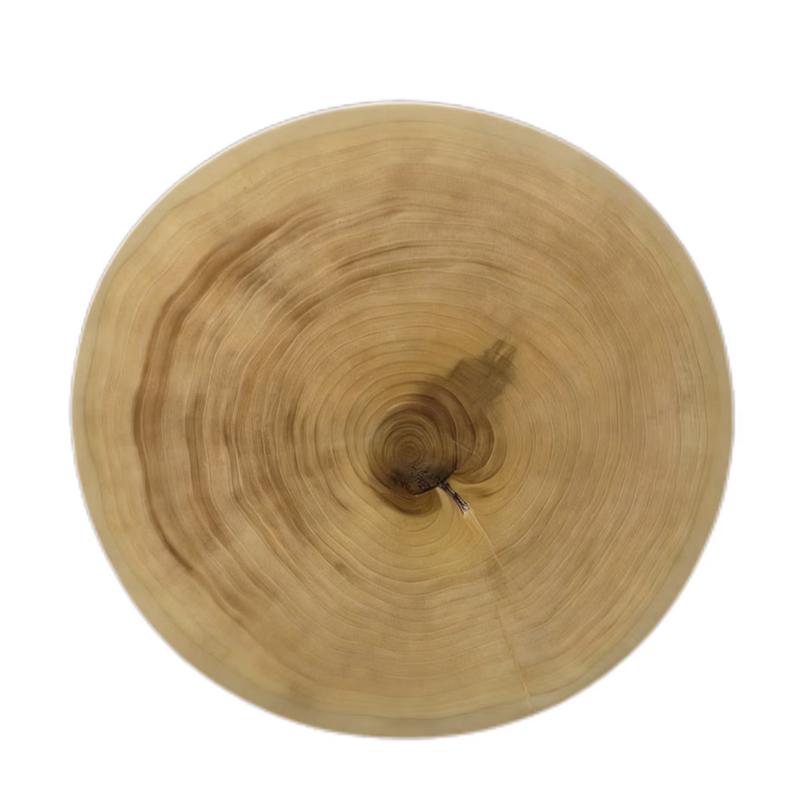 Shengneng Solid Ginkgo Wood Round Cutting Board, 5cm Thick