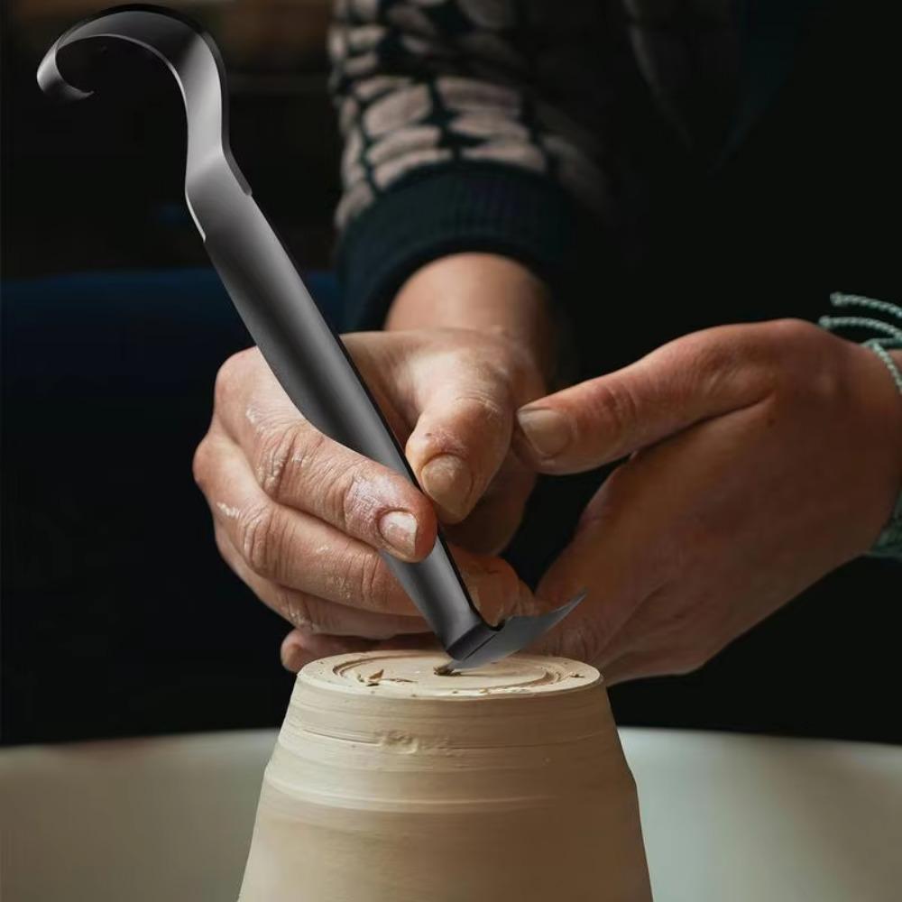 Ergonomic Grip Clay Modeling Tool Iron Sculpture Tool Pottery Trimming Tool  DIY Craft