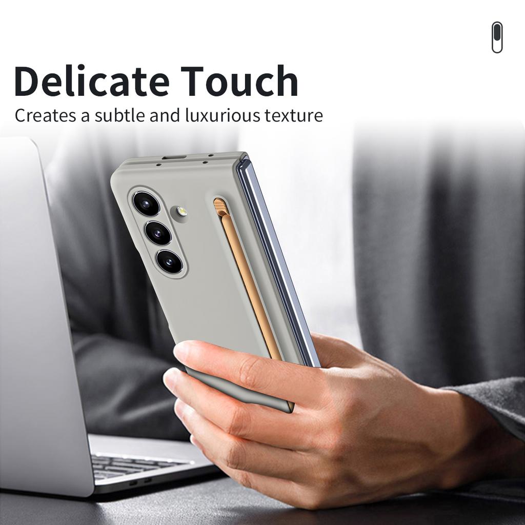 For Samsung Galaxy Z Fold7 5G Case with Stylus Hard PC Phone Back Cover