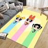 The Powerpuff Girls Poster Square Area Rug, Non-Slip Floor Mat for Bedroom, Perfect Gift for Fans.chl