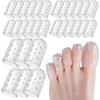30 Pcs Anti-Friction Silicone Toe Protector, Breathable Soft Clear Gel Toe Covers Caps Guards for Men Women, Toe Sleeves for , 6 Pcs Big Size + 24 Pcs