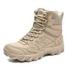Autumn and Winter Large Size Outdoor Mountaineering Fashion Men's Middle Help Desert Adventure Sports Mountain Camping Trend Military Boots
