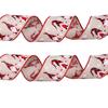6 Meter Decorative Fabric Ribbon Featuring Christmas Letters And Unique Designs Animal