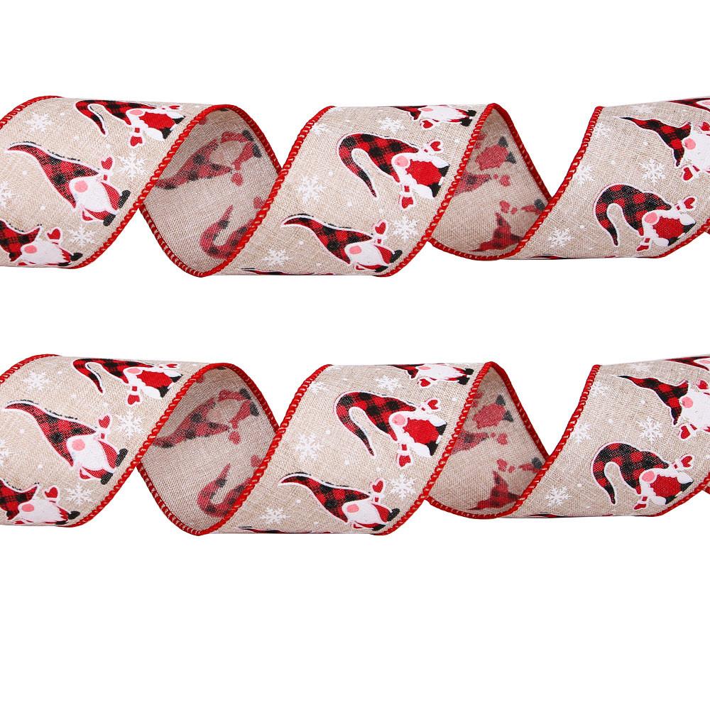 6 Meter Decorative Fabric Ribbon Featuring Christmas Letters And Unique Designs Animal