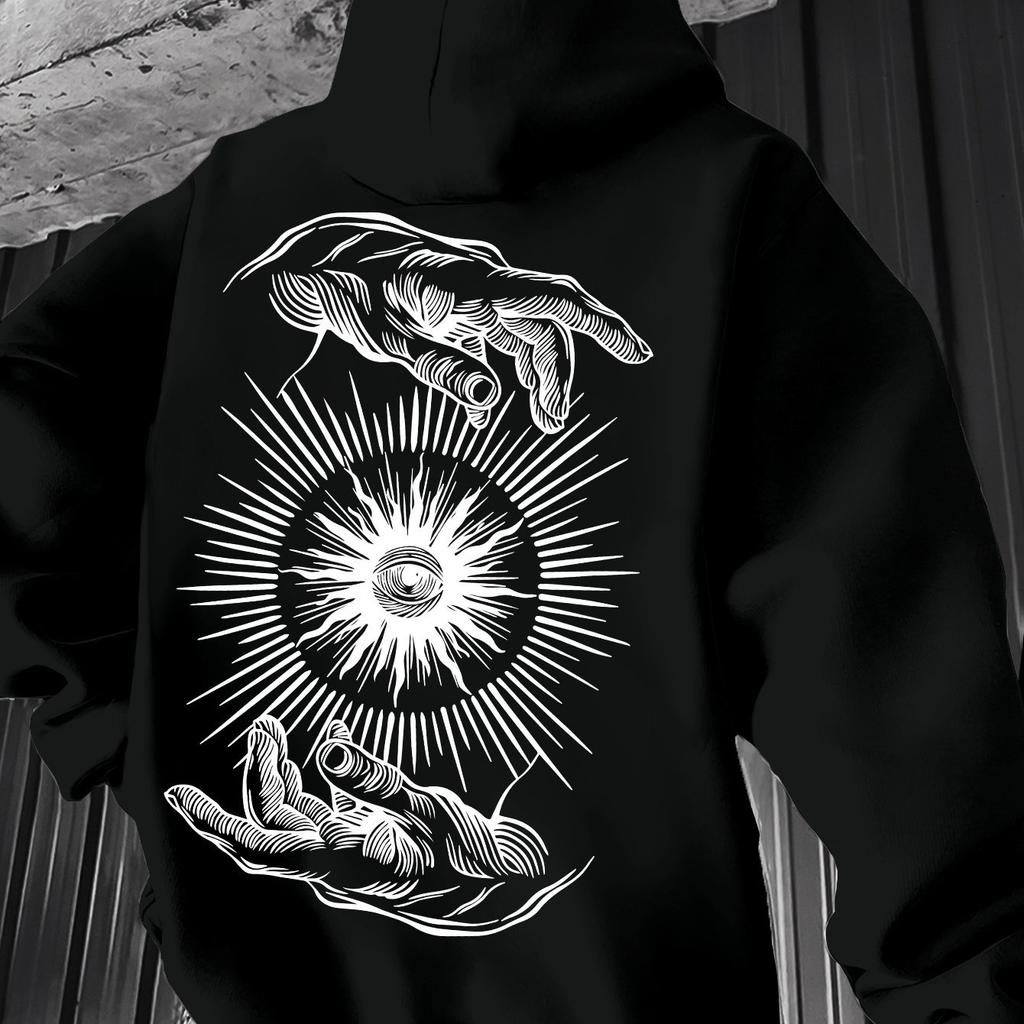 Fashionable Vintage Printed Hoodie for Men Long Sleeve Hoodies for Autumn Winter Casual Hoodie for Outdoors New Men's Clothing