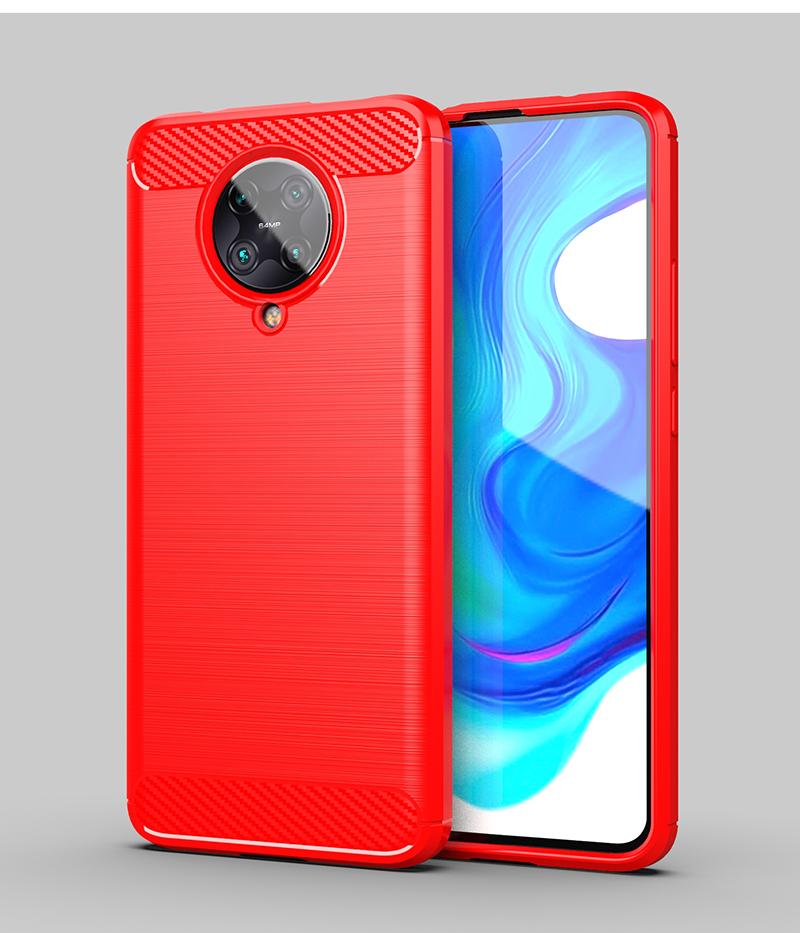 

For Xiaomi Poco F2 Pro Case Rubber Bumper Silicon Carbon Fiber Cover For Xiaomi Poco F2 Pro Phone Case For Xiaomi Poco X3 F2 Pro For Poco X3 NFC