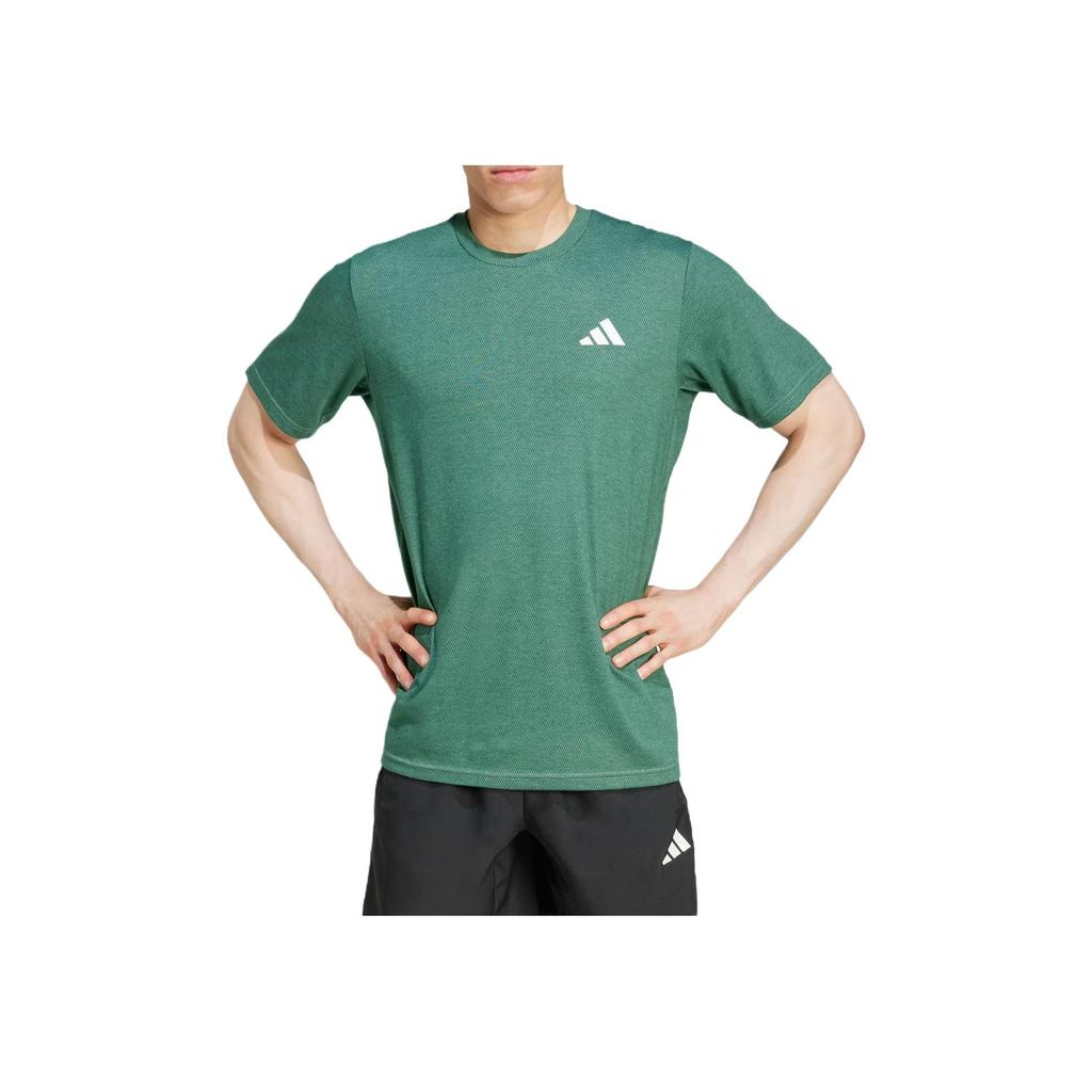 adidas Train Essentials Feelready Novelty T-Shirt Silver Green Men JD0174