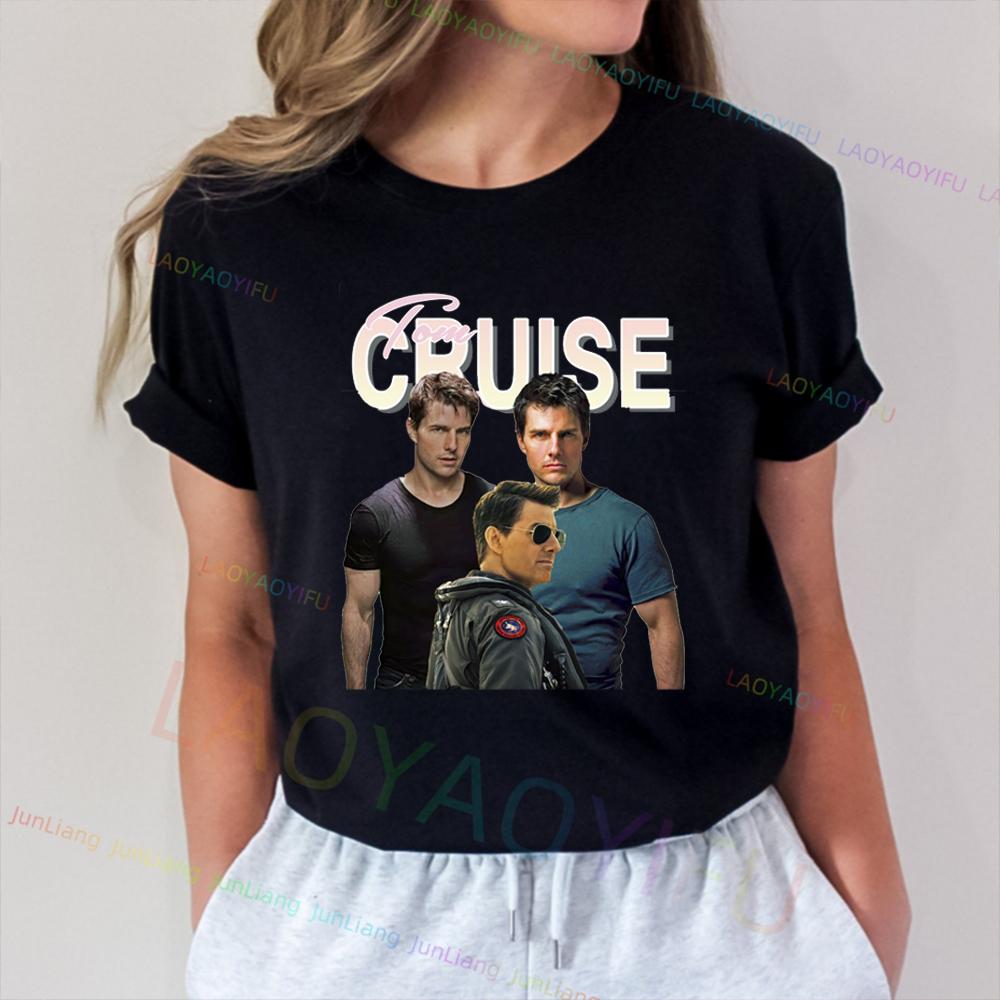 Tom Cruise Amerikanischer Schauspieler Unisex Grafik T-Shirts 100% Baumwolle Streetwear Neu in Oberteile T-Shirts T-Shirt Lustiges Shirt Unisex Kleidung