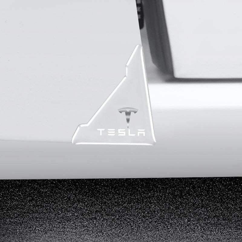 ANC1 2pcs Car Door Corner Silicone Anti-Scratch Anti-bump Protection Sticker for Tesla Model 3 Highland X Cybertruck S Coil Y Juguete