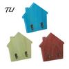 Self Adhesive Wood Hooks for Home House Shape Wall Storage Hook, Strong Traceless Decorative Apartment Renters American Style Hanger Entryway
