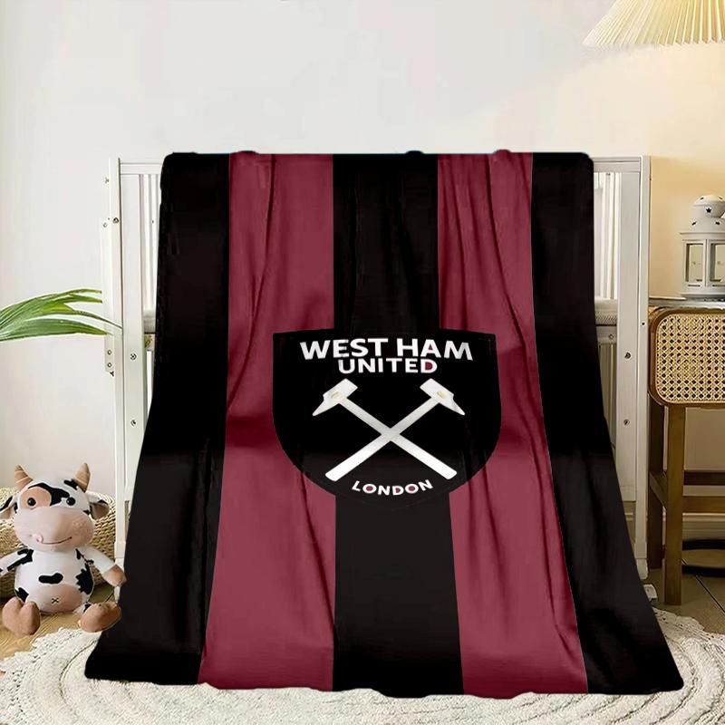 

Football Club Emblem Blanket Flannel Blanket for bed, sofa, Camping, Hiking, Picnic Essentials, gift for family Fan gifts 75x90cm